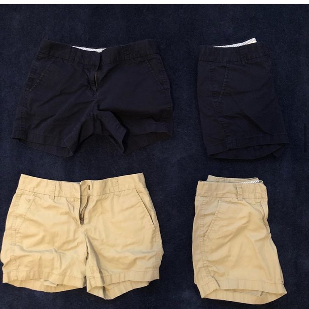 J crew chino shorts, 0, $12 each (uniform)